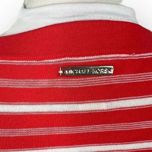 Michael Michael Kors Red and White Stripes Crew Neck Knit Pullon Size S - Picture 5 of 13